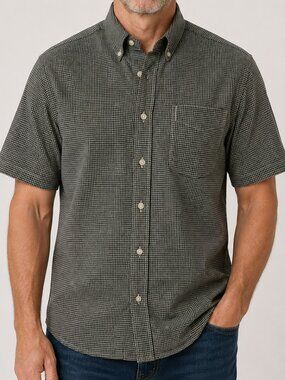 OXFORD Checkered Short Sleeve Polo NWT